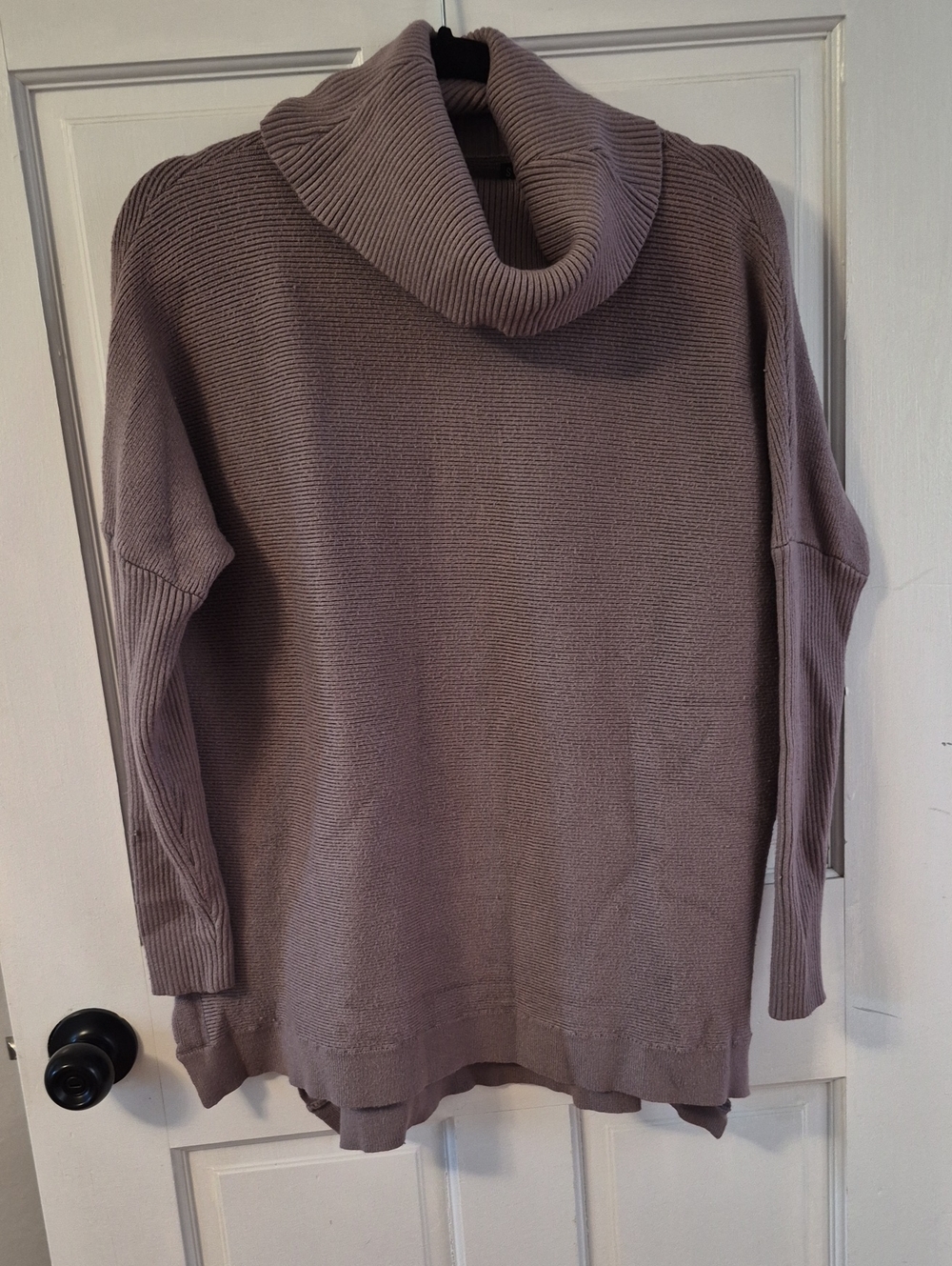 Women's Taupe Cowl Neck Sweater